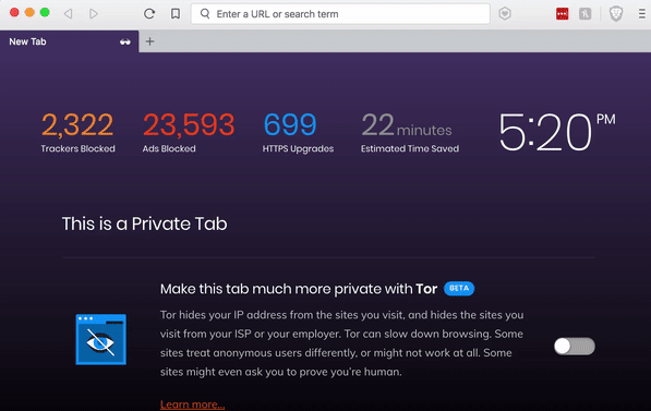 Brave: trình duyệt cực tốt để thay thế Google Chrome Tor-in-tab